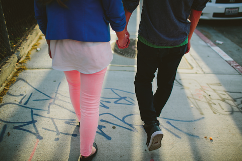 Los Angeles Art District Engagement Photographer