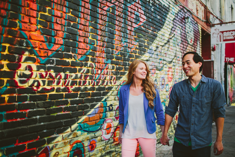 Los Angeles Art District Engagement Photographer